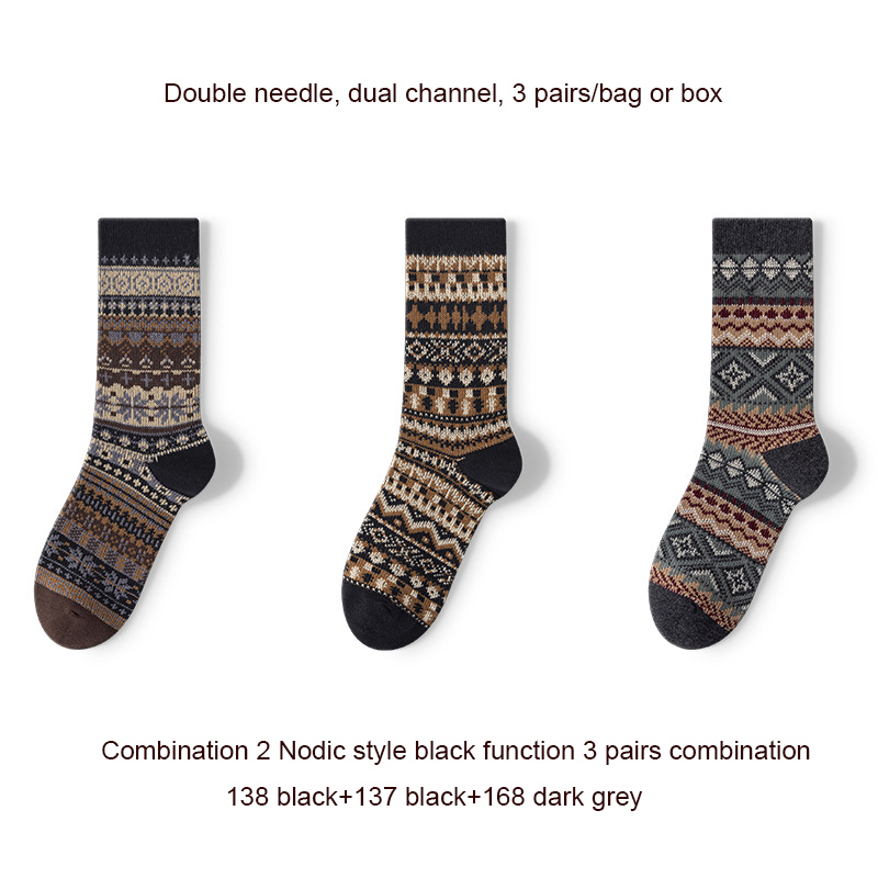 Nodic style Combination 2  black function 3 pairs combination